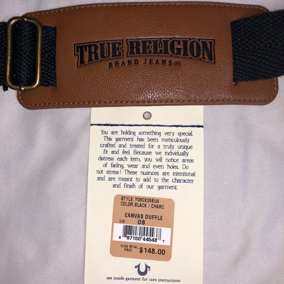 True Religion Canvas Duffle Bag - Picture 3 of 5
